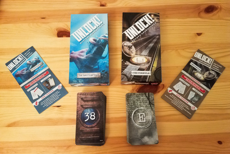 Unlock! card game review - boxes and cards
