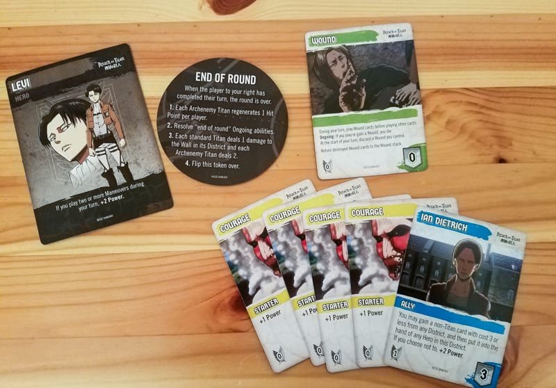 attack on titan deck building game