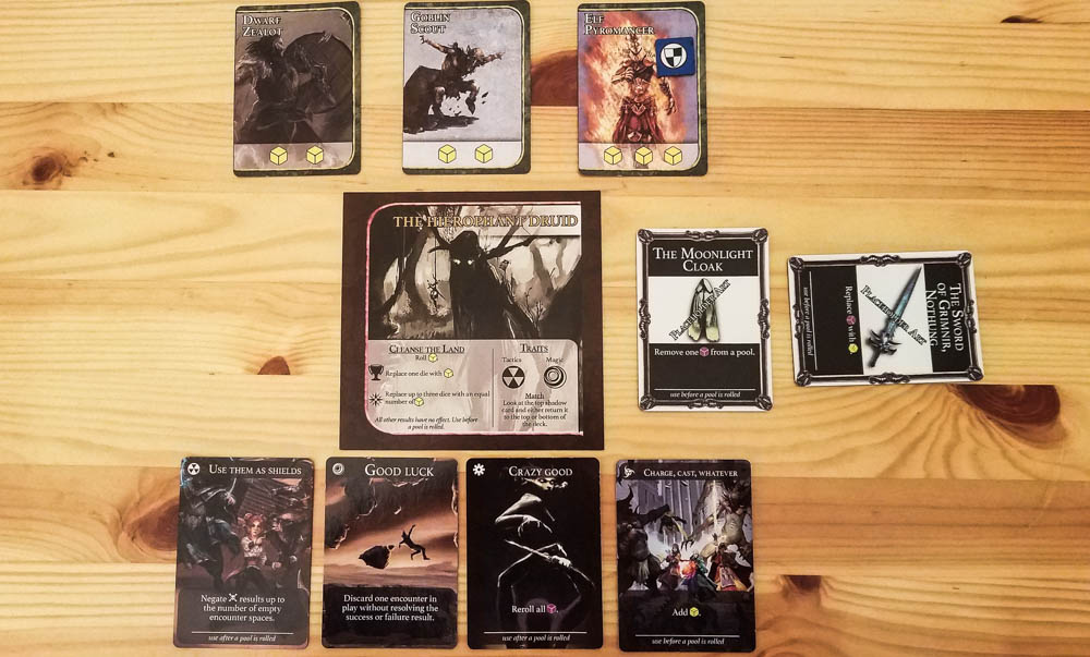 Against the Shadow review - patron, heroes, treasures, and commands