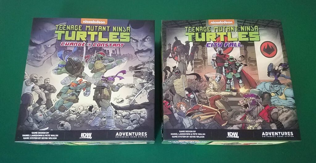 Teenage Mutant Ninja Turtles Adventures review - box covers