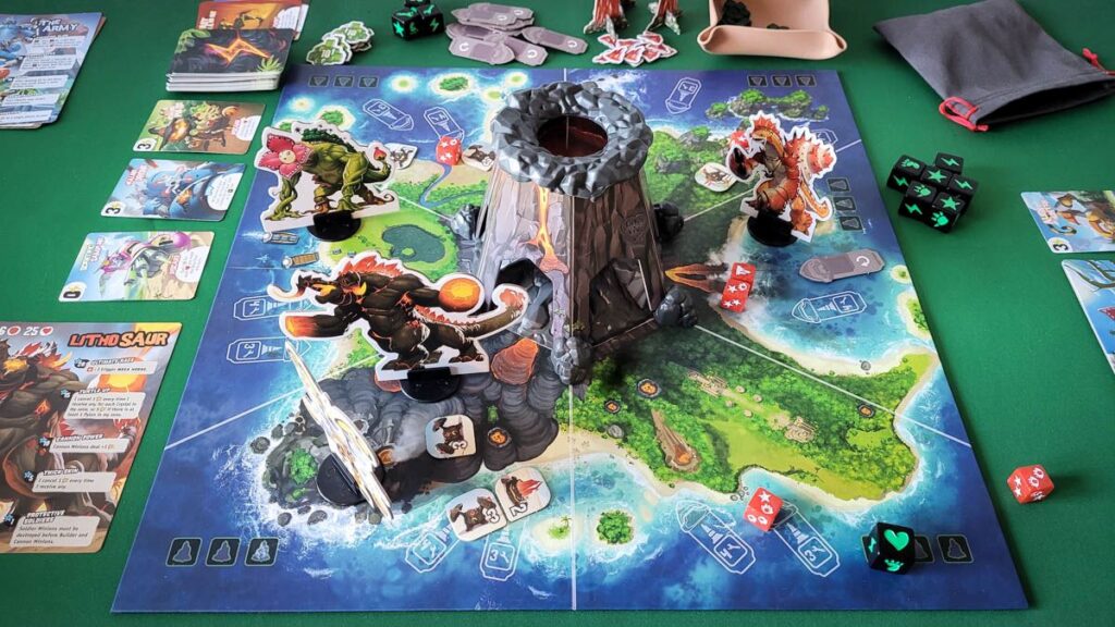 King of Monster Island review - three player game