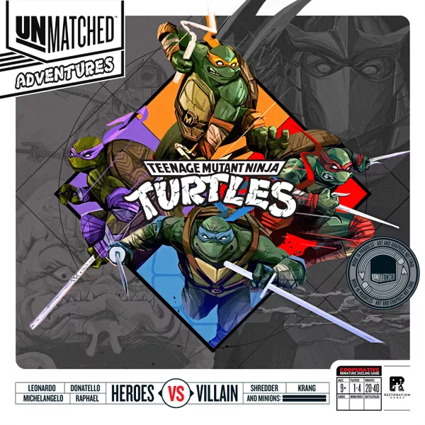 Unmatched Adventures Teenage Mutant Ninja Turtles - kickstarter