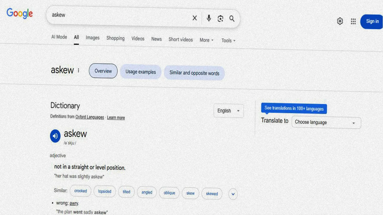 Google Askew