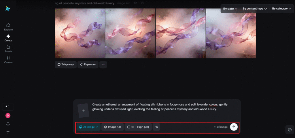 Modify parameters and generate