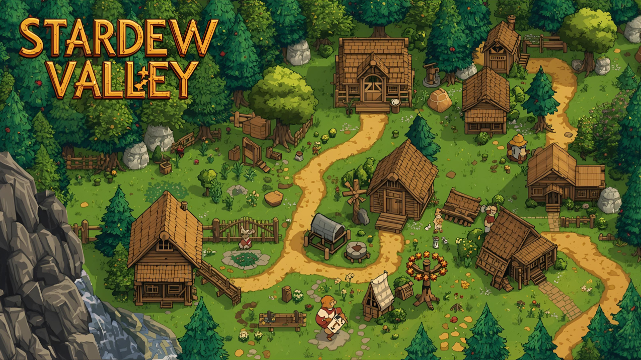 Stardew Valley cooperative board game for 1-4 players featuring farming, fishing, and Community Center restoration mechanics.