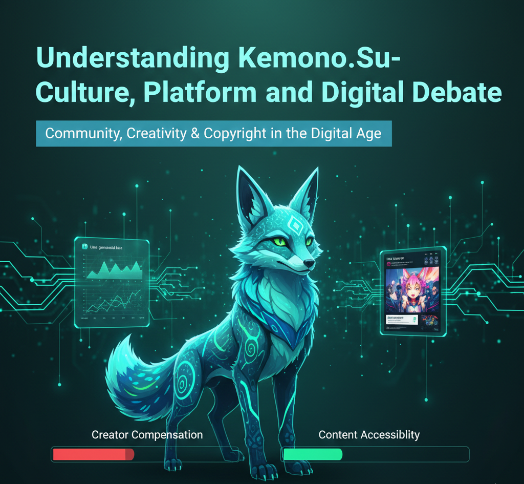Kemono.Su content archiving platform analysis with source distribution, user motivations breakdown, and ethical debate overview.