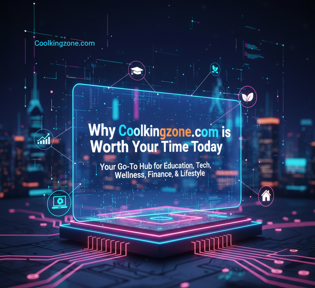 Coolkingzone.com multi-topic content platform with category distribution, traffic sources, and platform strengths assessment.