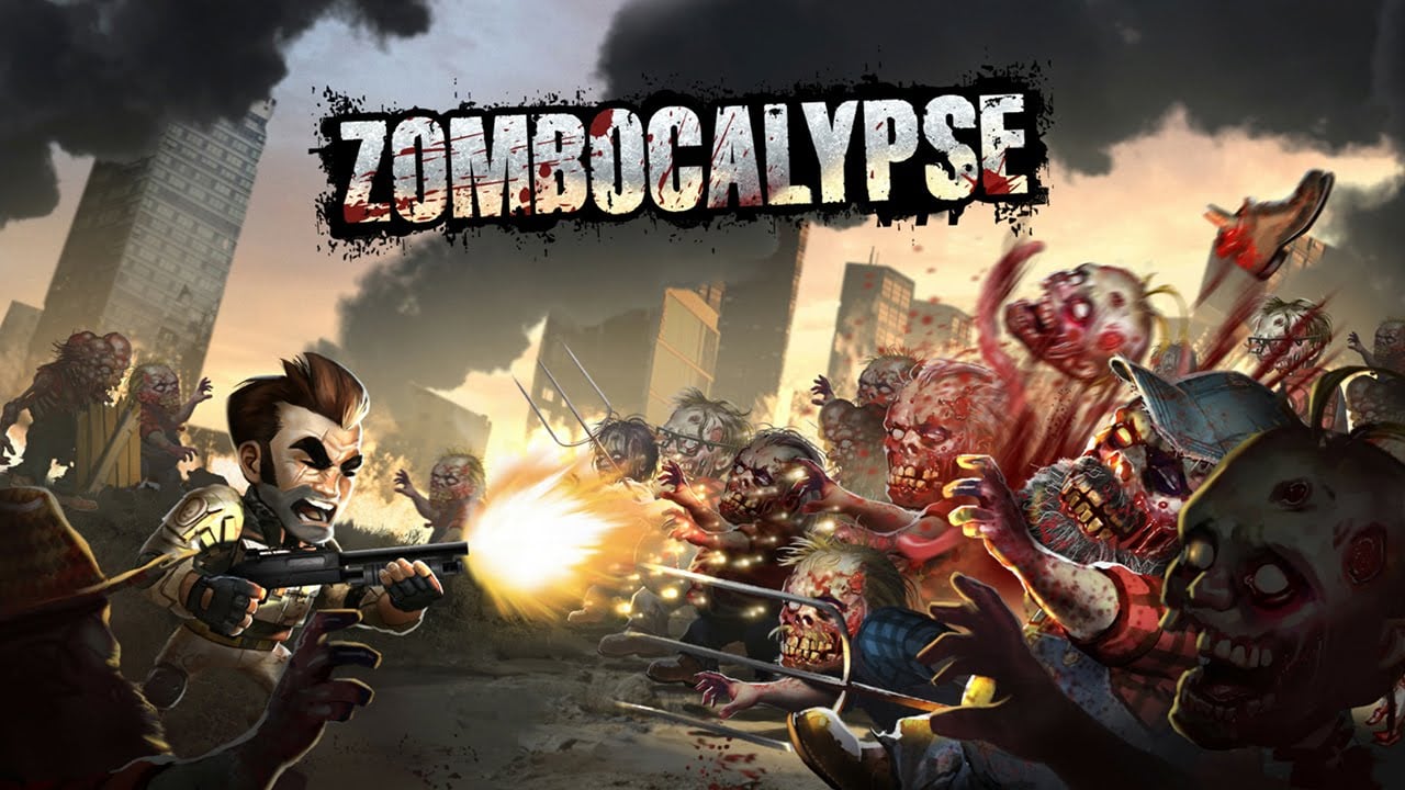 Browser-based zombie shooter game where players fight waves of undead using various weapons and collectible power-ups.