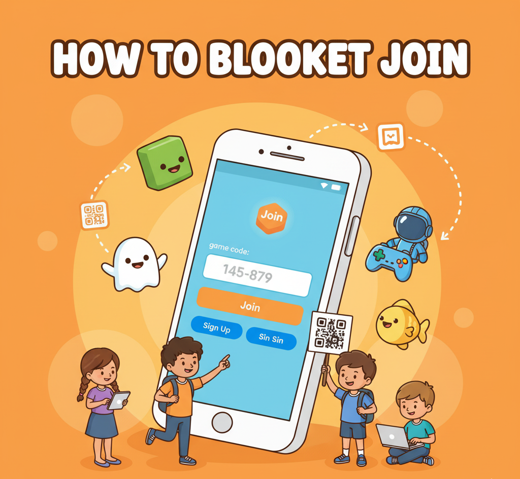 Blooket join guide covering game code entry steps, QR code and direct link access, account requirements, common troubleshooting issues, and comparison to other classroom quiz platforms.
