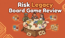 Risk Legacy board game review covering Rob Daviau's 2011 Hasbro design introducing the legacy format with permanent board changes, 3-5 players across 15-game campaigns lasting 30-60 minutes per session, sealed envelope mechanics, and Indian import pricing from ₹6,299 to ₹12,034.