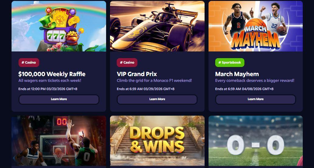 Other Bonuses Available at Roobet Casino
