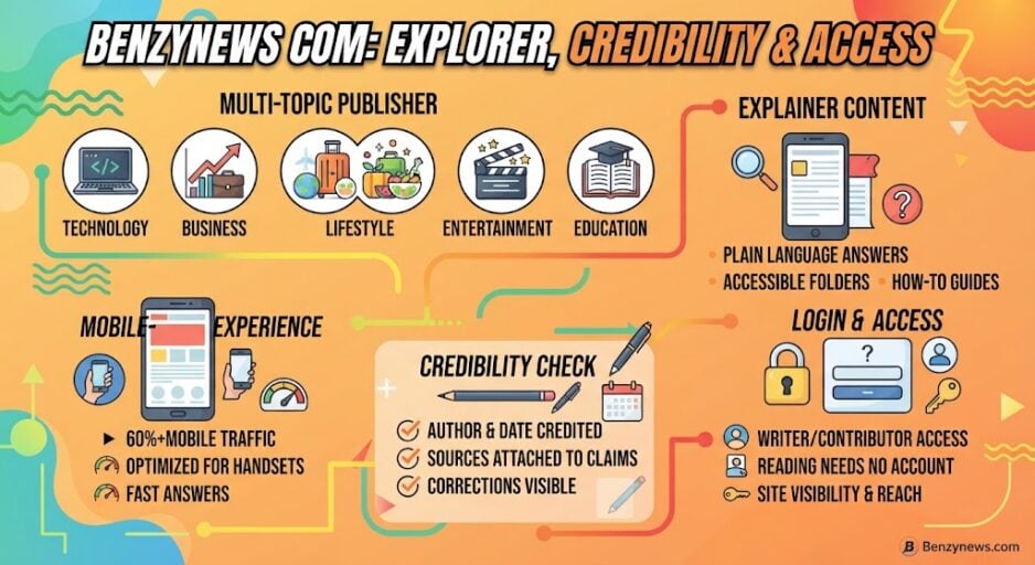 Benzynews Com is a multi-topic publisher covering technology, business, lifestyle, entertainment and education. Learn about its content, credibility, login searches and how to evaluate its articles before using them as a source.