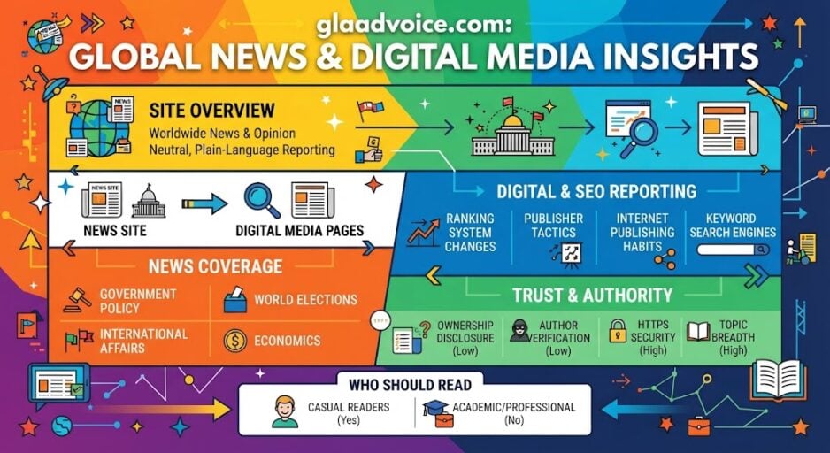 glaadvoice.com news site covering digital media and global affairs