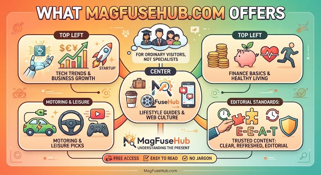 MagFuseHub Com overview covering its topics, editorial approach, reliability, and free content offerings in 2026.