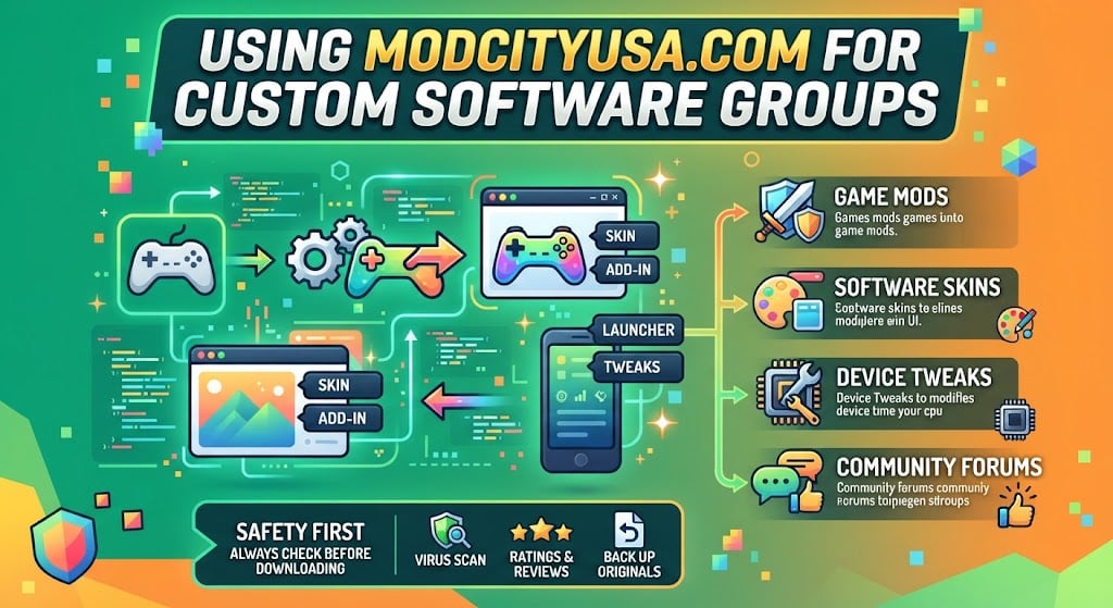 Explore modcityusa.com, its custom software and gaming communities, modding trends, safety checks, and the growing role of cloud gaming in 2026.