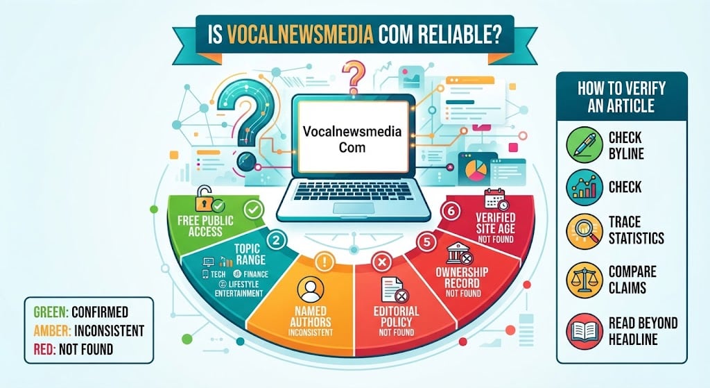 Vocalnewsmedia.com reliability and trust signals